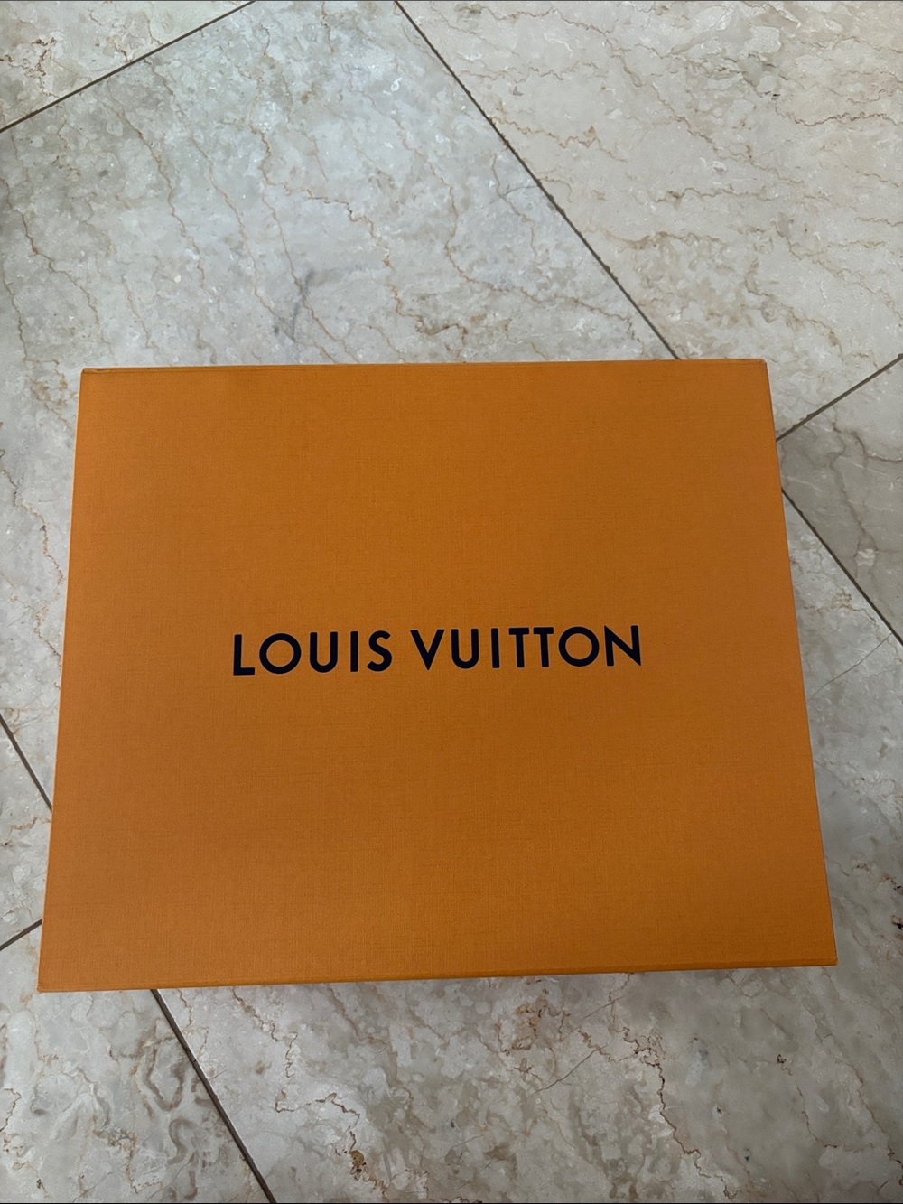 Empty Louis Vuitton Orange Box